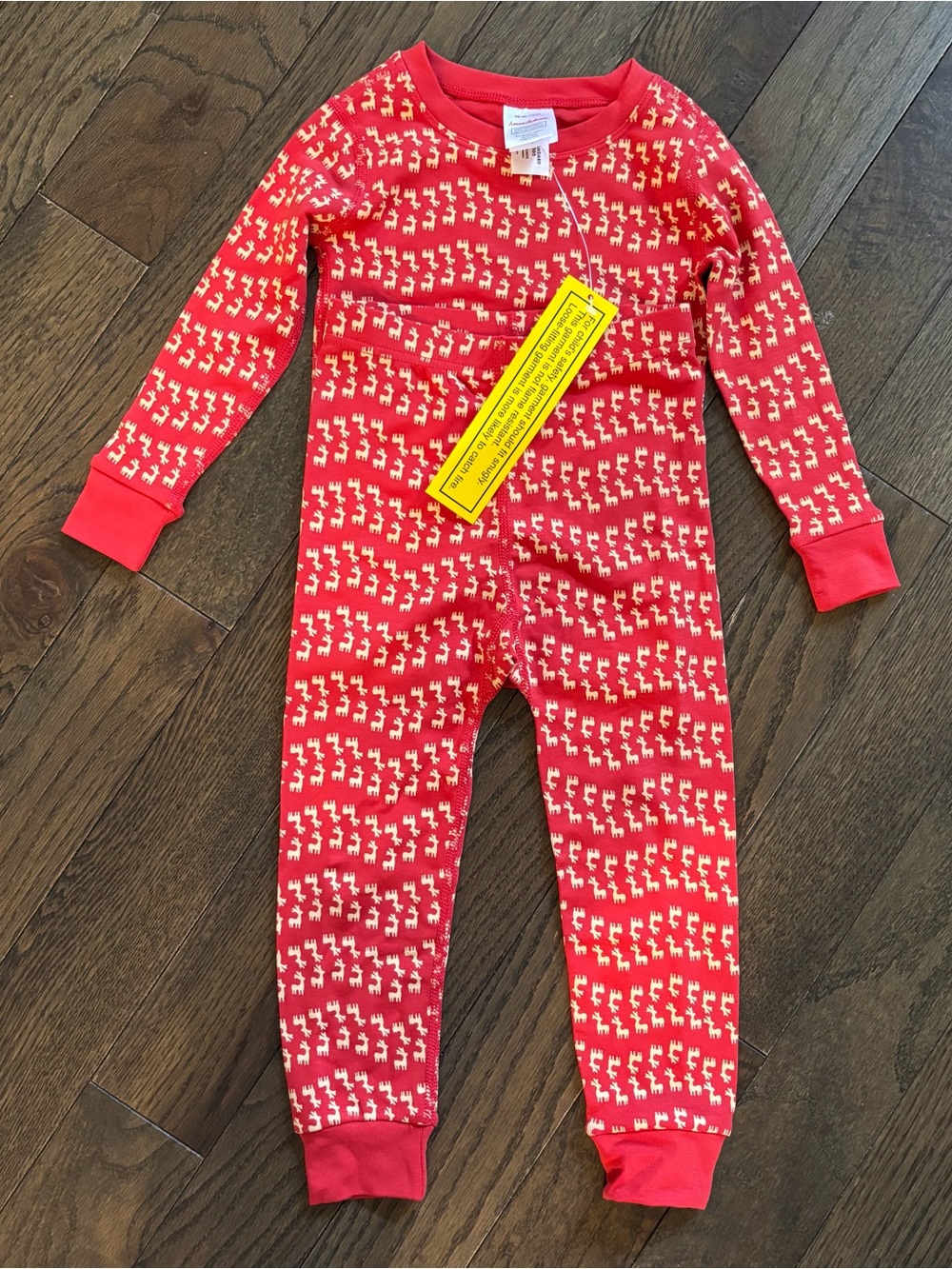 Hanna Andersson Red Reindeer Pajama Set NWT Size 3T Christmas Holiday